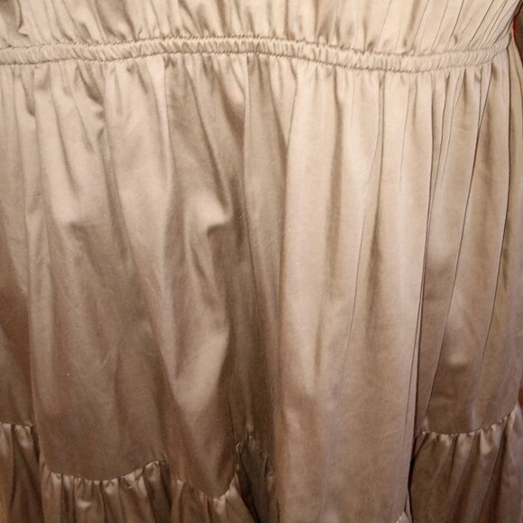 💫 Host Pick 💫Prologue Coffee Brown 3/4 Sheer Sleeve Prairie Midi Dress XXL NWT - Picture 3 of 4